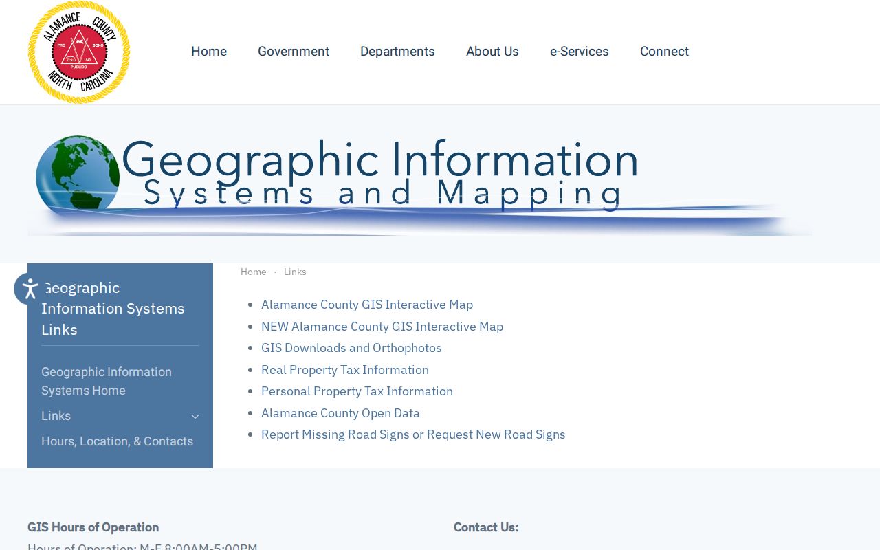 Burlington neighbors Alamance County GIS parcel resources