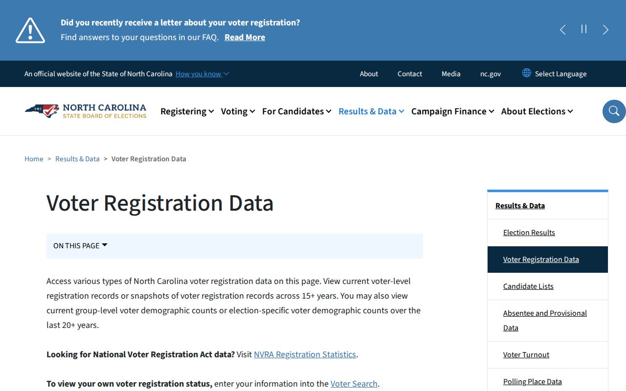 Burlington resident lookup with North Carolina voter registration data