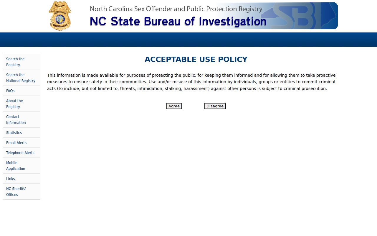Burlington resident lookup with North Carolina registry access information
